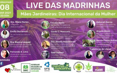 8 de Março – LIVE DAS MADRINHAS: Mães Jardineiras – Dia Internacional da Mulher