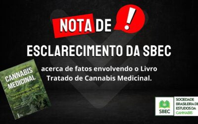 NOTA DE ESCLARECIMENTOS DA SBEC,  acerca de fatos envolvendo o Livro Tratado de Cannabis Medicinal.